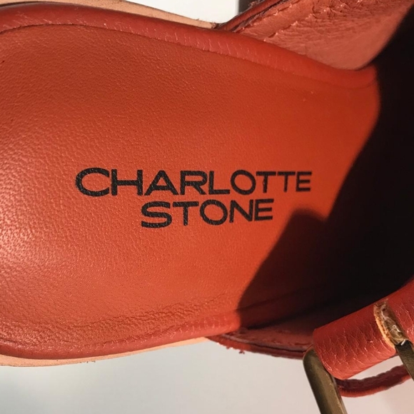 Charlotte Stone Leather Platform Mules - Rust - Picture 11 of 11